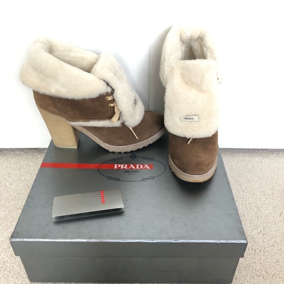 Prada Shoes - Authentic Prada shearling Boots
